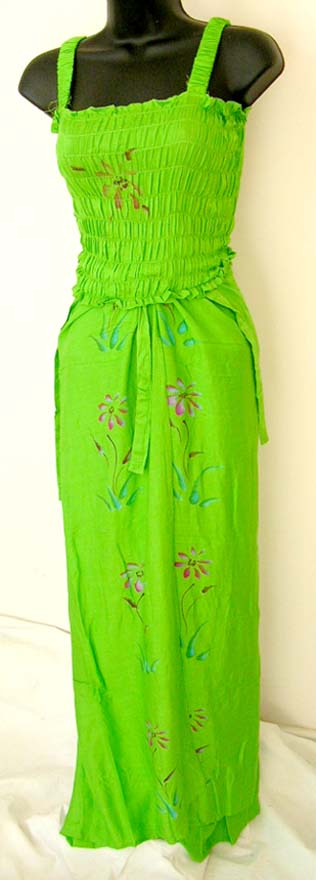 Online Hawaiian stretch tank wholesaler supplies handpainted tropical hawaiian flower stretch tank top 