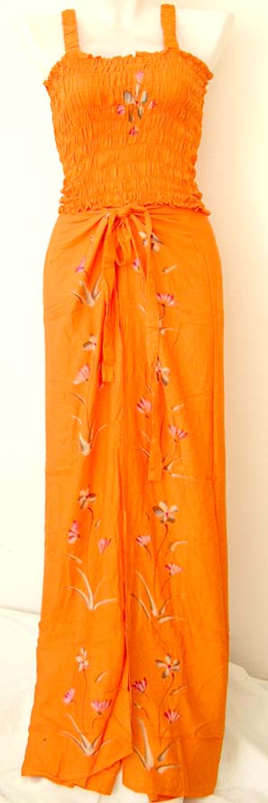 Free Hawaiian cloth catalog online wholesaler -handpainted tropical hawaiian flower stretch tank top  