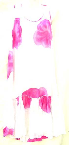 Online flower design girl dresses wholesale - Summer tie-dye spaghetti light rayon dress with painting art or simply plain color design 