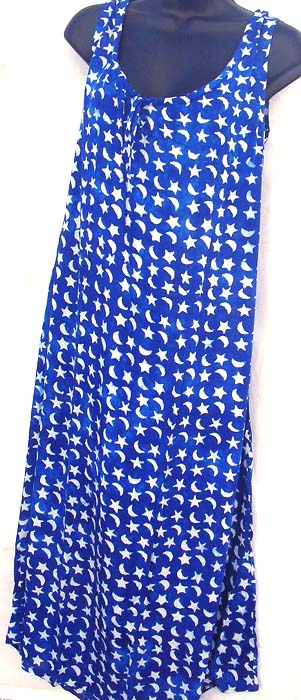 Lady' Salad apparel wholesale online - Rayon lady sleeveless long dress with pull string around neck 