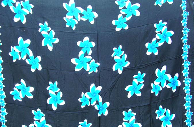 Online finding sarong wholesale black stamped sarong wrap motif green hawaiian flower design  