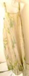 Crinkle thick rayon lady summer straps dress with ankle length design