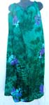 Flowered Hawaiian beach dress with adjustable top tie neck and V neckline design