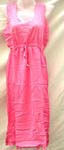 Cotton summer dress with floral embroidery on front, back and bottom or solid plain color design, pull strings on waist on both style