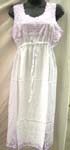 Cotton summer dress with floral embroidery on front, back and bottom or solid plain color design, pull strings on waist on both style