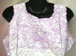 Cotton summer dress with floral embroidery on front, back and bottom or solid plain color design, pull strings on waist on both style