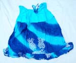 Hawaii mono assorted sleeveless kids dress motif butterfly knot on front with hibiscus and sea lifes pattern design