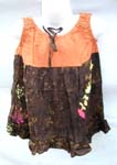 Hawaii mono assorted sleeveless kids dress motif butterfly knot on front with hibiscus and sea lifes pattern design