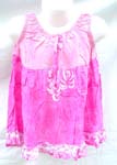 Hawaii mono assorted sleeveless kids dress motif butterfly knot on front with hibiscus and sea lifes pattern design