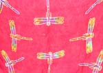 Rainbow-yellow, green, purple, blue sarong wrap motif diagonal line and spiral pattern design