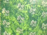 Assorted sea life sarong with tie-dye green color