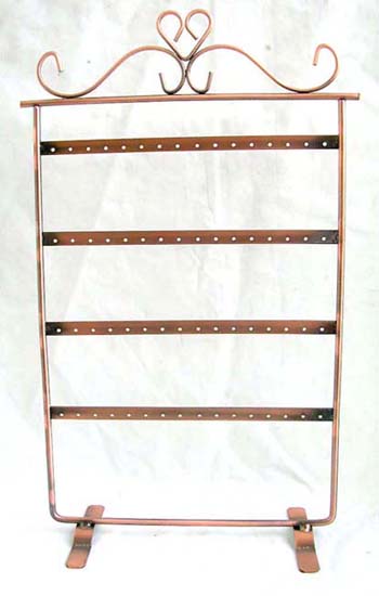 Displays manufacturers supplier wholesale rectangular copper brass earring display stand  