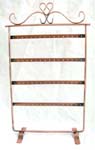 Rectangular copper brass earring display stand