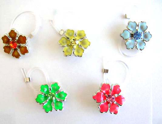 Toe jewelry distributers has flower pattern with assorted mini cz inlaid             