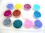 Round chips nail decor, included 12 color in a box