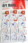 Assorted color nail sticker in flower pattern