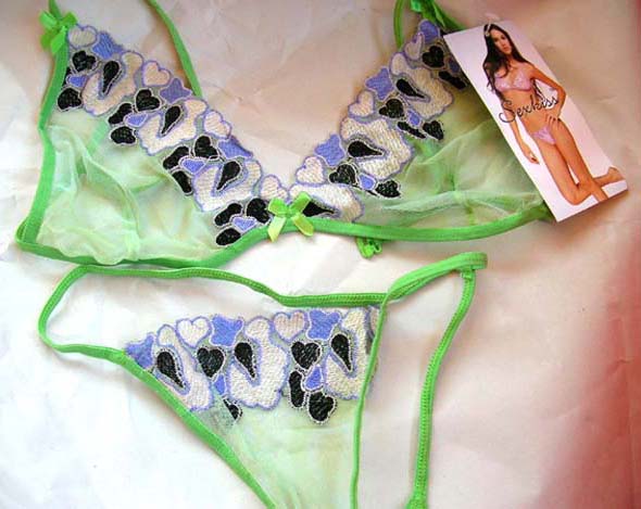 Wholesale lady's lingerie store supply sexy flower bra top matching thong biniki       