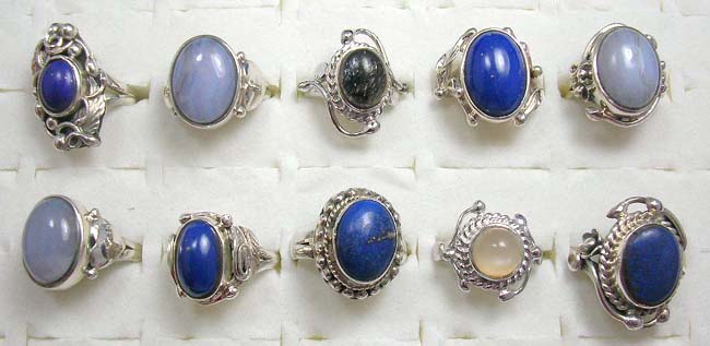 New age crafted fancy jewelry wholesale online gemstone set in 925. sterling silver ring