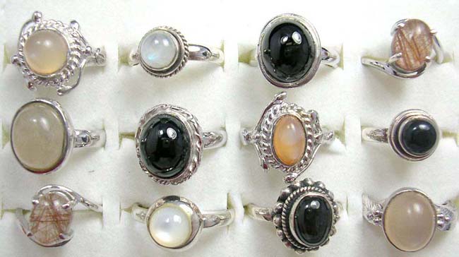 925. Sterling silver antique discount silver gift fashion rings with quality gem
