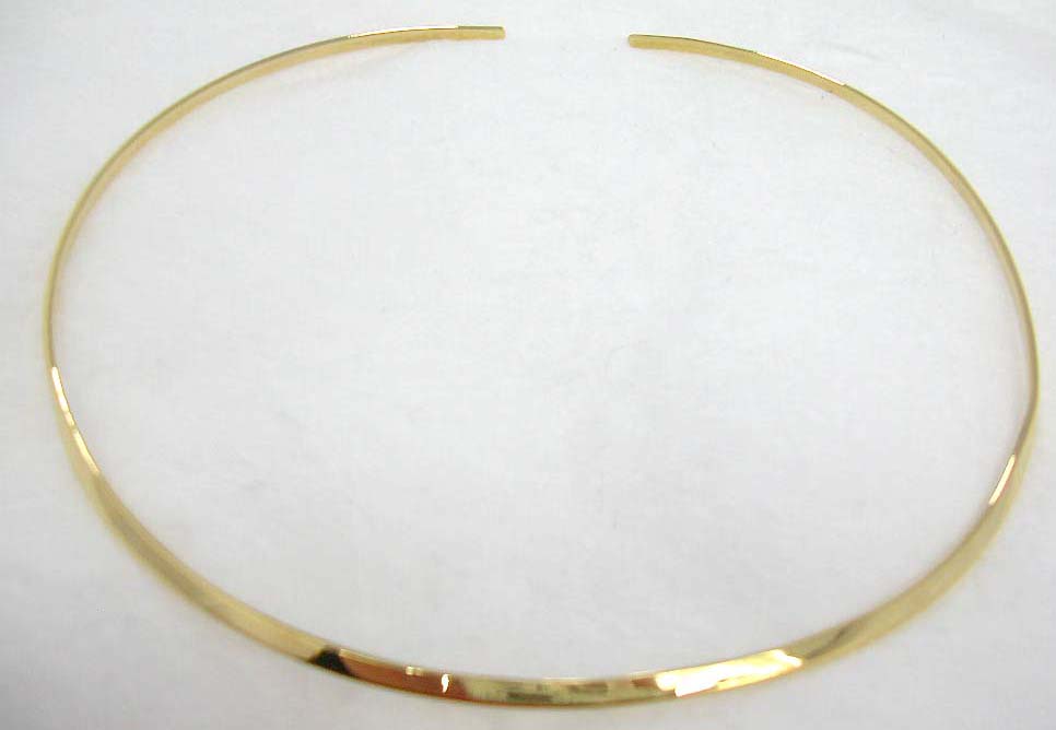 Bronze gold like jewelry find online store wholesale beautiful choker style necklace in solid bronze    