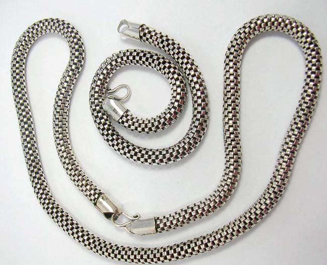 silver chains for men. Silver Chain Necklace