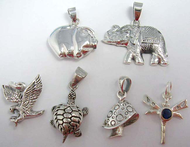 Inspired of animal's theme sterling silver pendant store supply animal  lovers 925. sterling silver charms