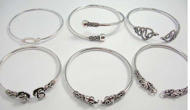 US wholesaler supply Thai sterling silver jewelry stylish designed, 925. sterling silver bangle bracelet