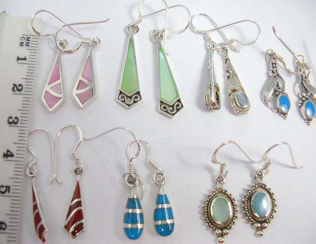 Vintage style jewelry distributor wholesale gemstone earrings made from 925. sterling silver