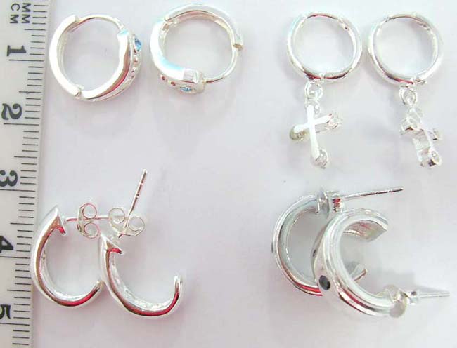 Costume jewelry wholesale online beautifully crafted 925. sterling silver earrings