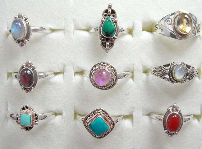 Vintage style wedding jewelry wholesaler supply precious gemstone rings made from 925. sterling silver
