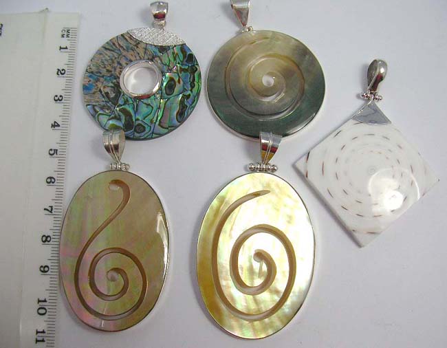 Premier 925. sterling silver pendant with precious gems wholesale quality discount jewelry  