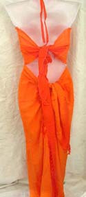 Elegant fashion women's sarong set with smock tube top design and embroidery floral on sarong