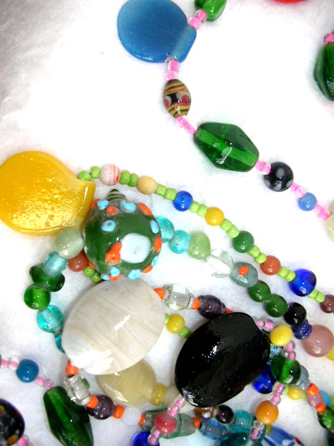 Assorted beach accessory wholesale matched assorted color beaded summer fashion necklace 