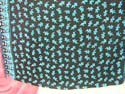 Black sarong wrap with mini geckos