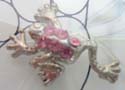 Fashion cz frog toe ring