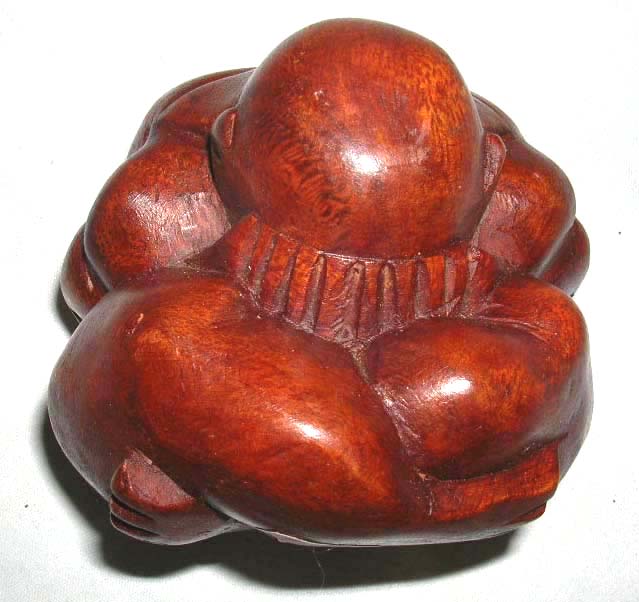 Free space home decor store online supply tropical hard wood made of weeping buddha abstract carving  