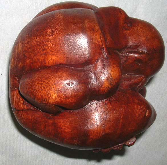 Free space home decor store online supply tropical hard wood made of weeping buddha abstract carving  