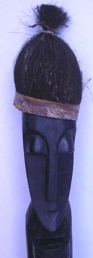 African American product company wholesale traditional stand primitive man with black head and rattan clothes design  