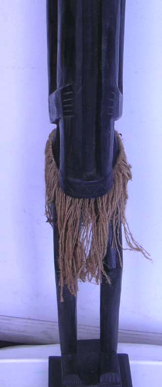 African American product company wholesale traditional stand primitive man with black head and rattan clothes design  