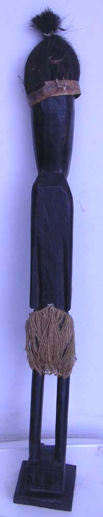 African American product company wholesale traditional stand primitive man with black head and rattan clothes design  