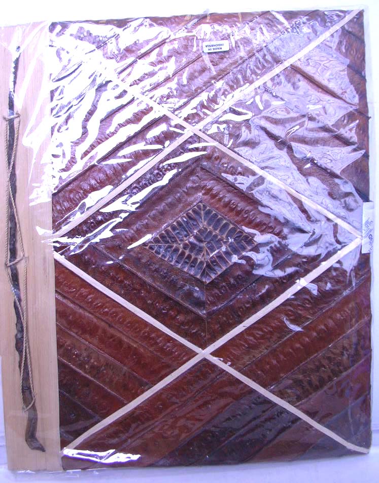 Special event gift store wholesale handmade photo album recycle paper front and back covers made from banana and other leaves
decorated with tree sticks  