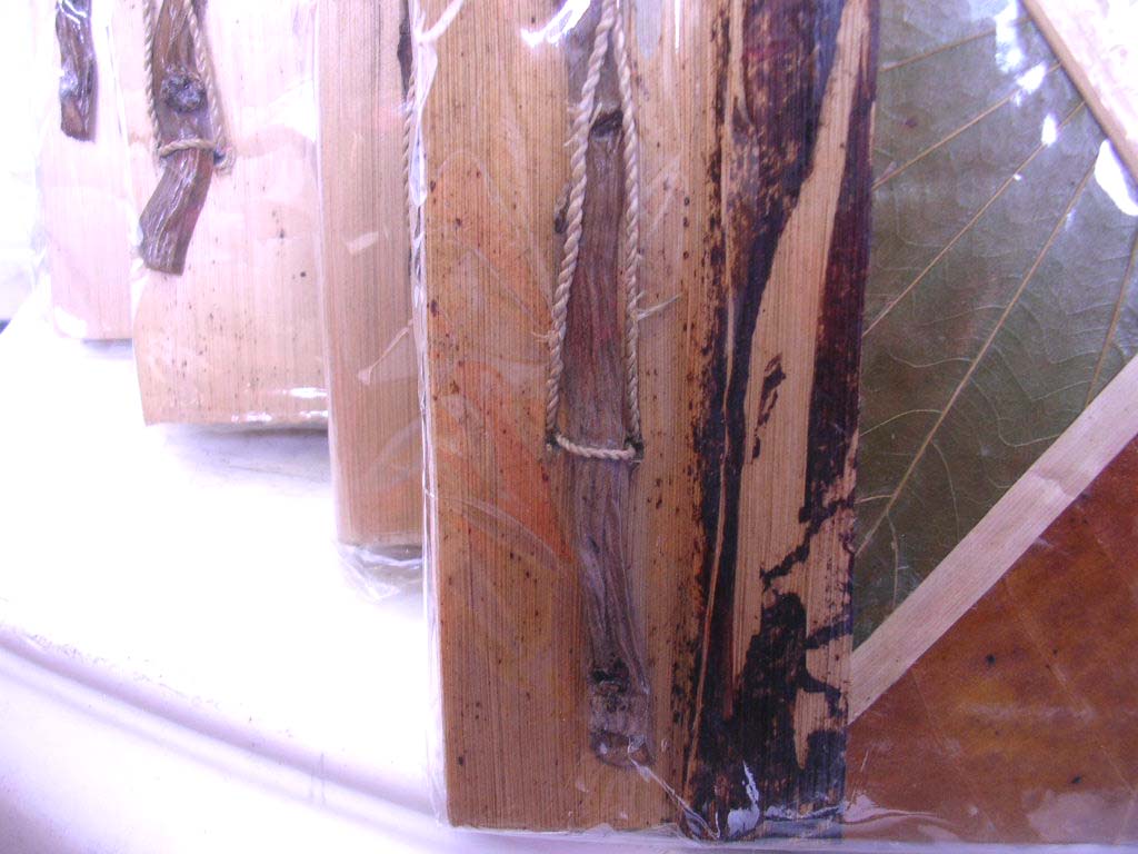 Special event gift store wholesale handmade photo album recycle paper front and back covers made from banana and other leaves
decorated with tree sticks  
