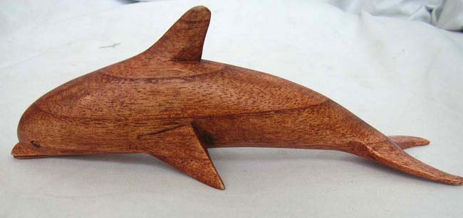 Wood statue sealife catalog online wholesale wooden handicrafted lie down dolphin
