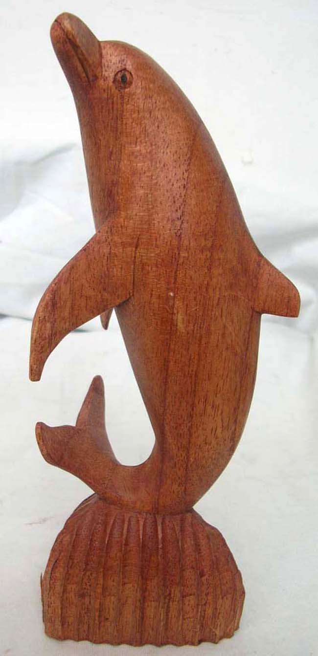Deal on designer workshop wholesale wooden stand dolphin designer theme statue
