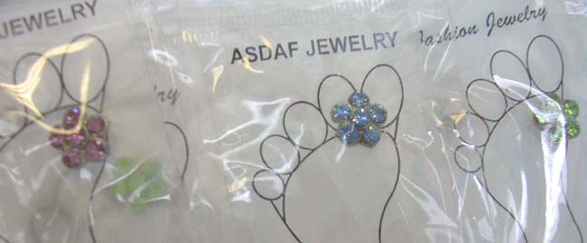 Floral inspired jewelry wholesaler online company supply 6 circular shape forming in flower design      