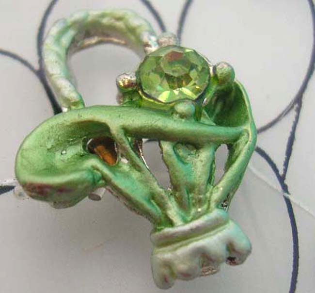 Shopping online find deal jewelry wholesale enamel cz basket toe ring      