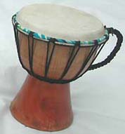 Wooden percussion instruments direct export from indonesia wholesale , djembe drums, gongs plain wooden djembe with sheep skin on surface 