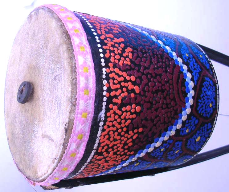 Discount music instrument from US wholesale Bali african's traditional two strings music instrument with painting on top     