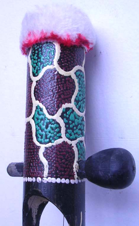 Discount music instrument from US wholesale Bali african's traditional two strings music instrument with painting on top     