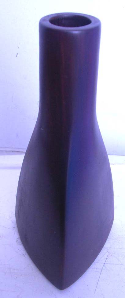 Fresh flower wholesale home decor supplier online deep brown triangle shape vase    
